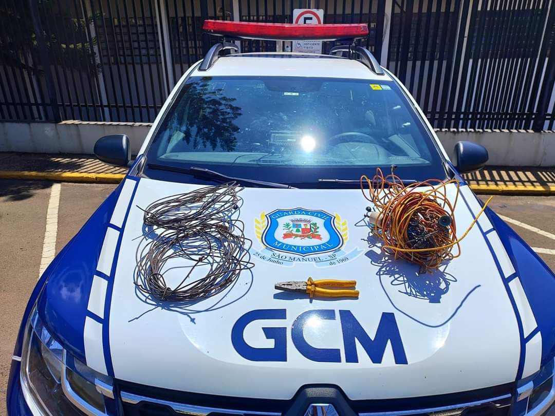 GCM prende homem furtando cabos elétricos no Colégio Agrícola Rádio