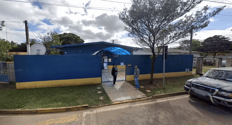 Escola Benedito Delfino, em Araçoiaba da Serra (SP) — Foto: Reprodução/Google Street View