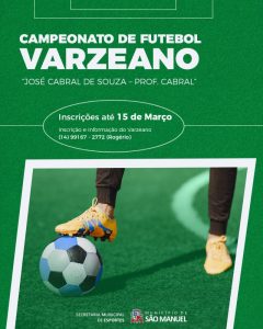 CAMPEONATO VARZEANO HOMENAGEIA PROFESSOR CABRAL, ÍCONE DO ESPORTE SÃO-MANUELENSE