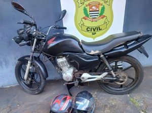 GCM prende em flagrante motociclista sem CNH, adulteração de sinais identificadores e lesão corporal na região do poli