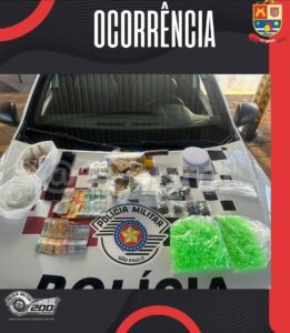 PM realiza prisão por tráfico de drogas em São Manuel