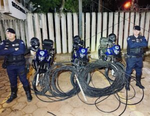 ROMO prende em flagrante três indivíduos por furto de cabos de telefonia no Jardim Santa Mônica em Botucatu