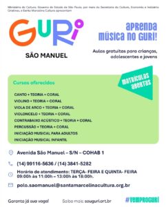 Tá sentindo esse clima? É de matrícula no ar no Polo Guri São Manuel!