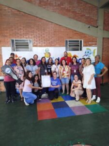 ENTREGA DE KITS MARCA ENCERRAMENTO DAS OLIMPÍADAS ESCOLARES EM SÃO MANUEL