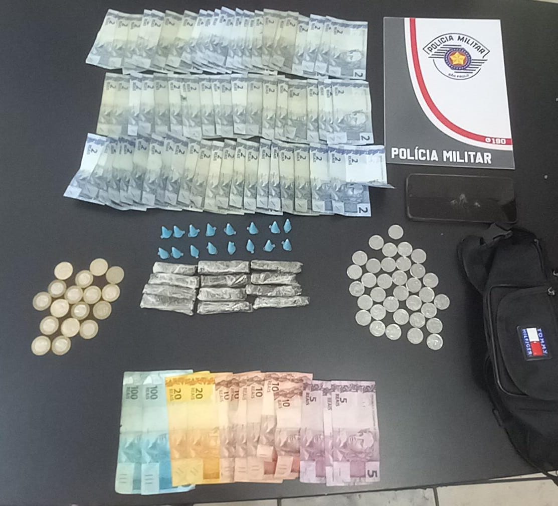 POLÍCIA MILITAR PRENDE HOMEM POR TRÁFICO DE DROGAS EM AREIÓPOLIS