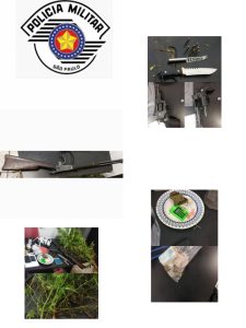 Polícia Militar prende suspeito de tráfico e apreende arma de uso restrito em Pratânia