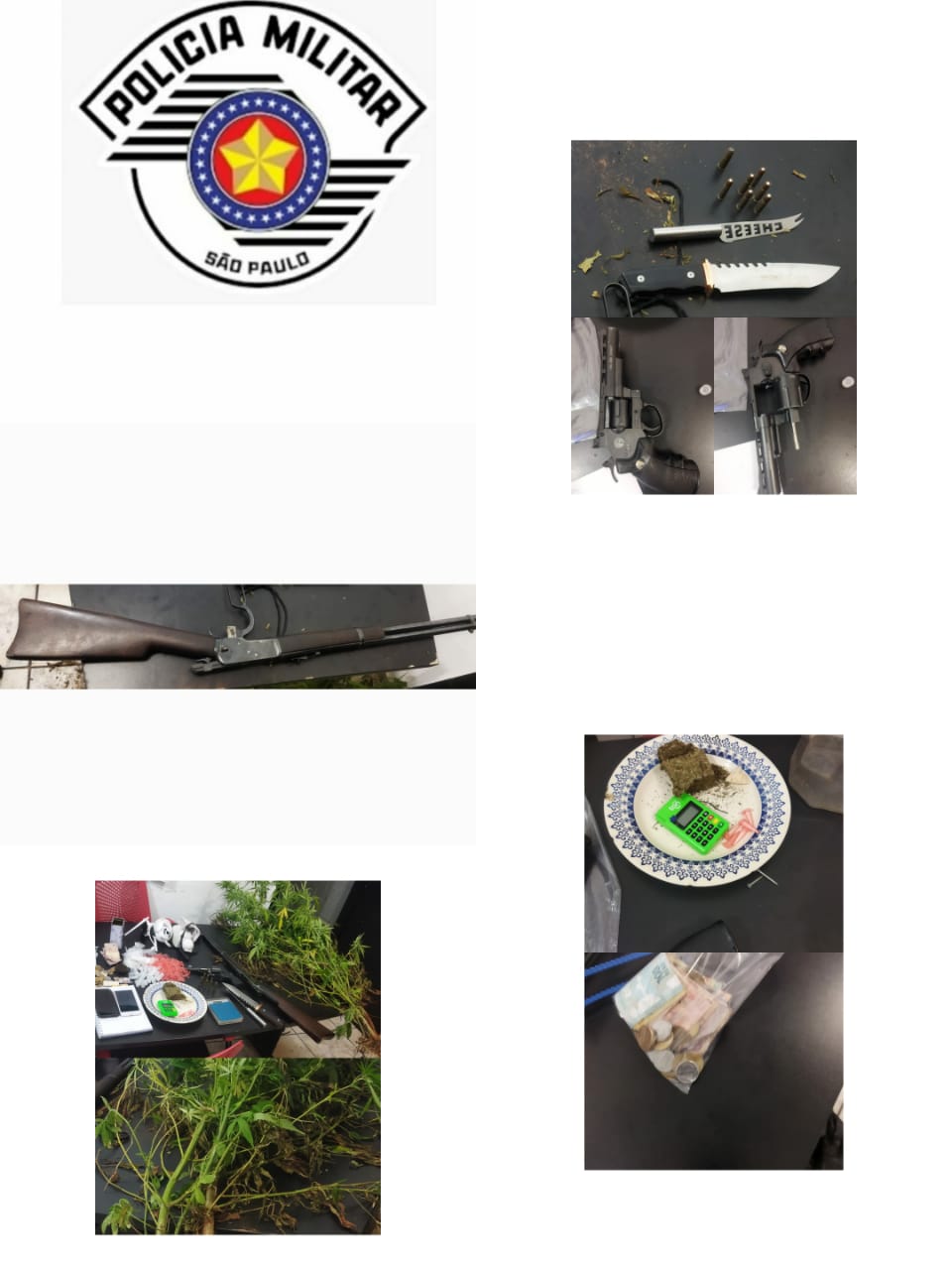 Polícia Militar prende suspeito de tráfico e apreende arma de uso restrito em Pratânia