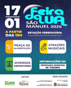 Feira da Lua movimenta São Manuel nesta sábado (17)