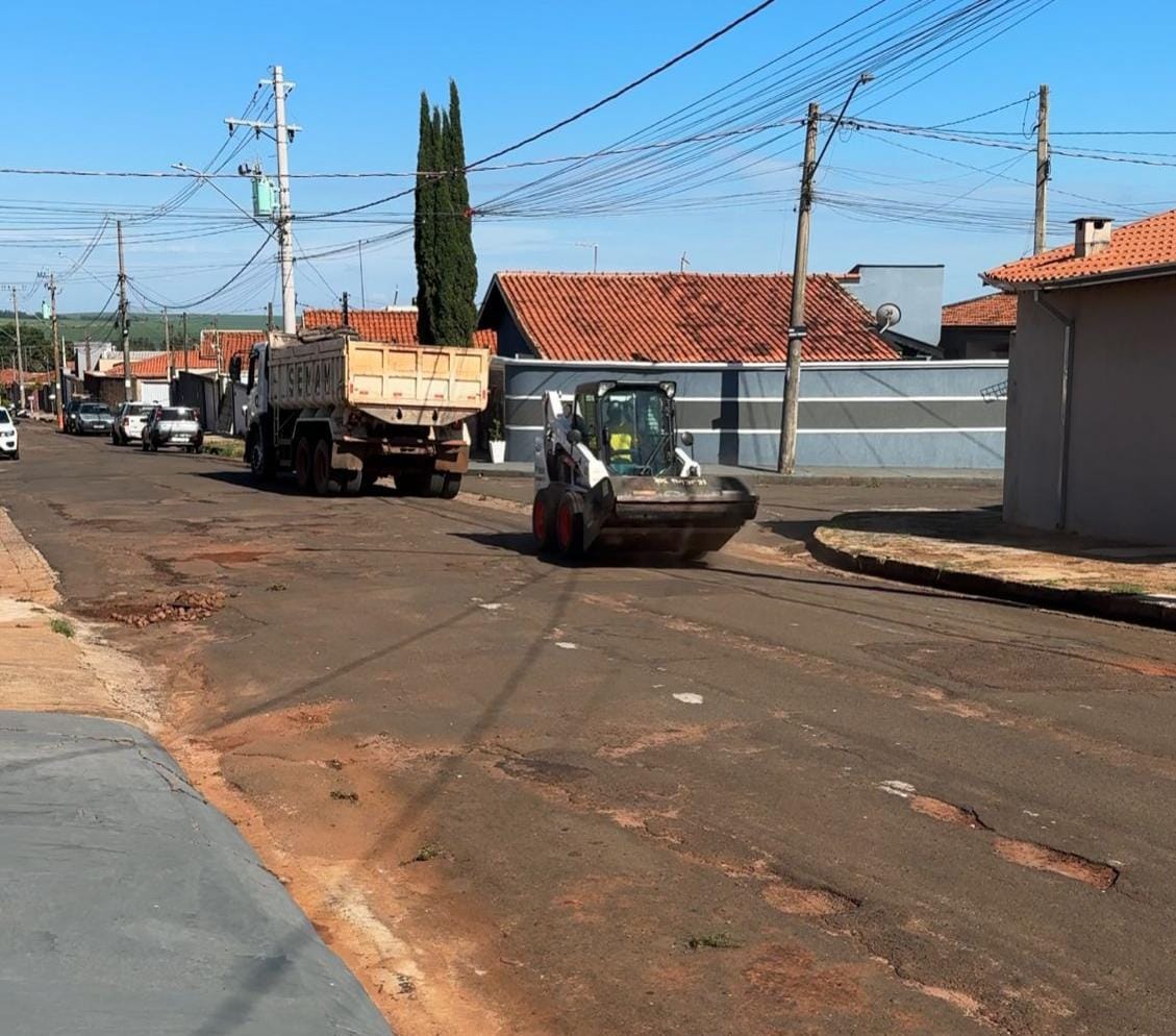 Recape asfáltico no Albatroz começa nesta sexta-feira (13) em São Manuel