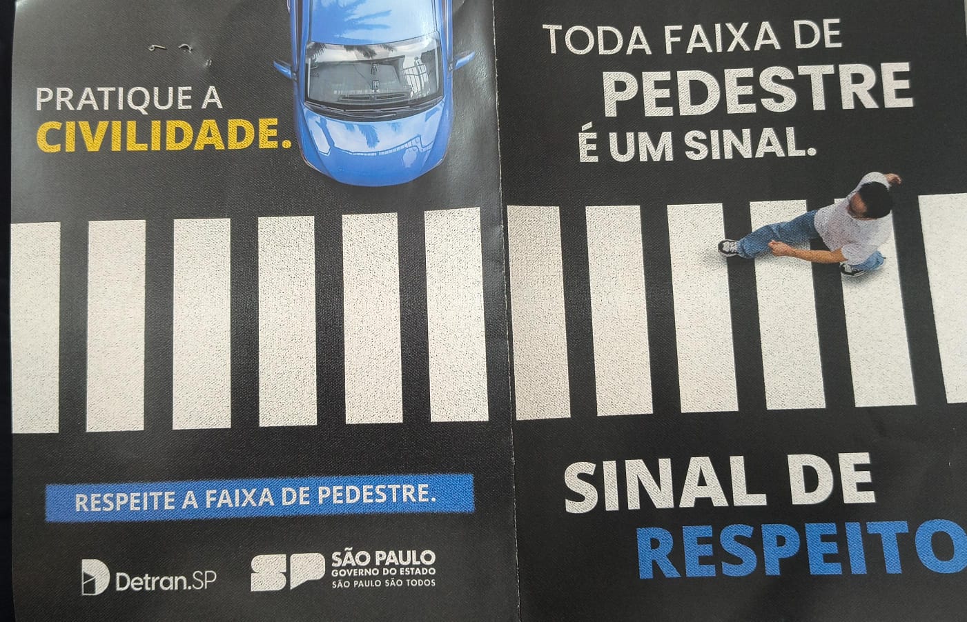 Campanha educativa reforça a importância da travessia segura de pedestres