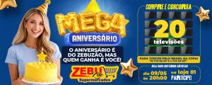 Zebuzão Supermercados celebra 12 anos com grande festa em São Manuel