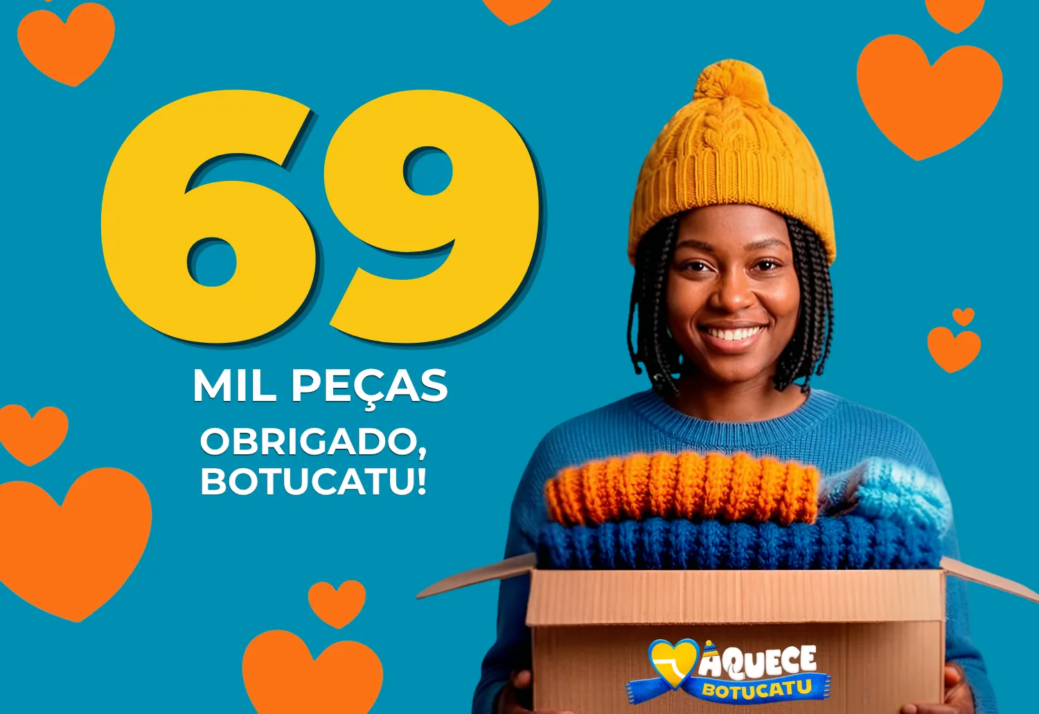 Campanha Aquece Botucatu inicia entrega de roupas e agasalhos para famílias em situação de vulnerabilidade