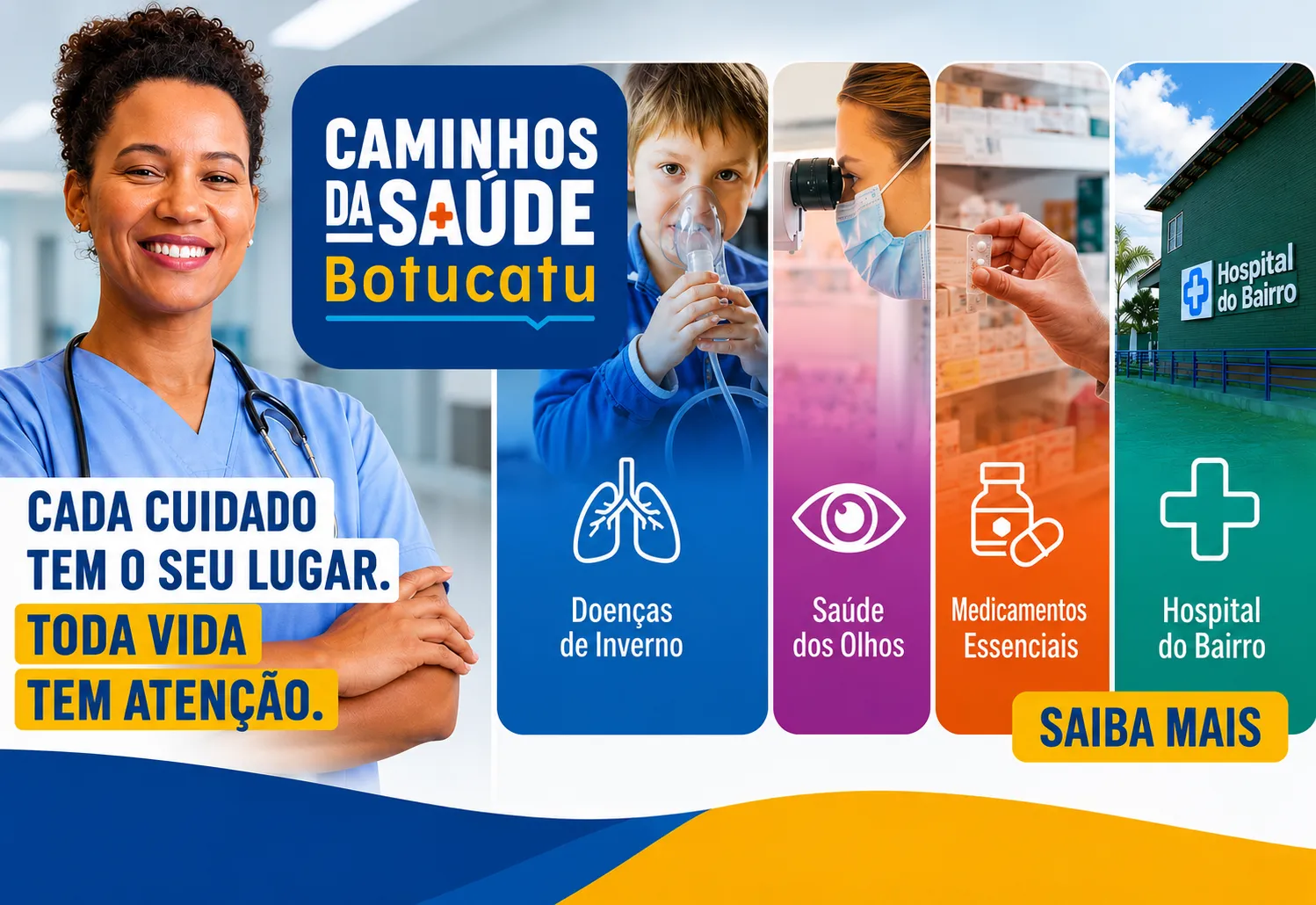 Prefeitura de Botucatu lança campanha para orientar população sobre os caminhos da saúde durante o inverno
