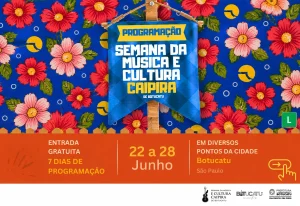 Semana da Música e Cultura Caipira 2026 celebra tradições, arte e identidade cultural com programação gratuita em Botucatu