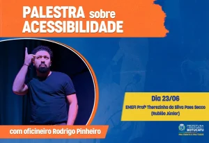 Palestra sobre acessibilidade promove reflexão sobre inclusão e cidadania em Rubião Júnior