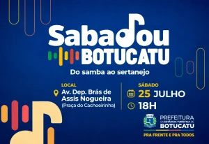 Sabadou Botucatu leva música, cultura e lazer gratuitos à Praça do Cachoeirinha neste sábado