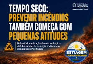 Tempo Seco: prevenir incêndios também começa com pequenas atitudes