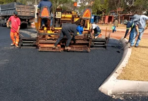 Pavimentação avança no entorno da Rodoviária e prepara nova etapa das obras