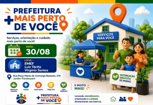 Prefeitura Mais Perto de Você chega ao Jardim Flamboyant no dia 30 de agosto