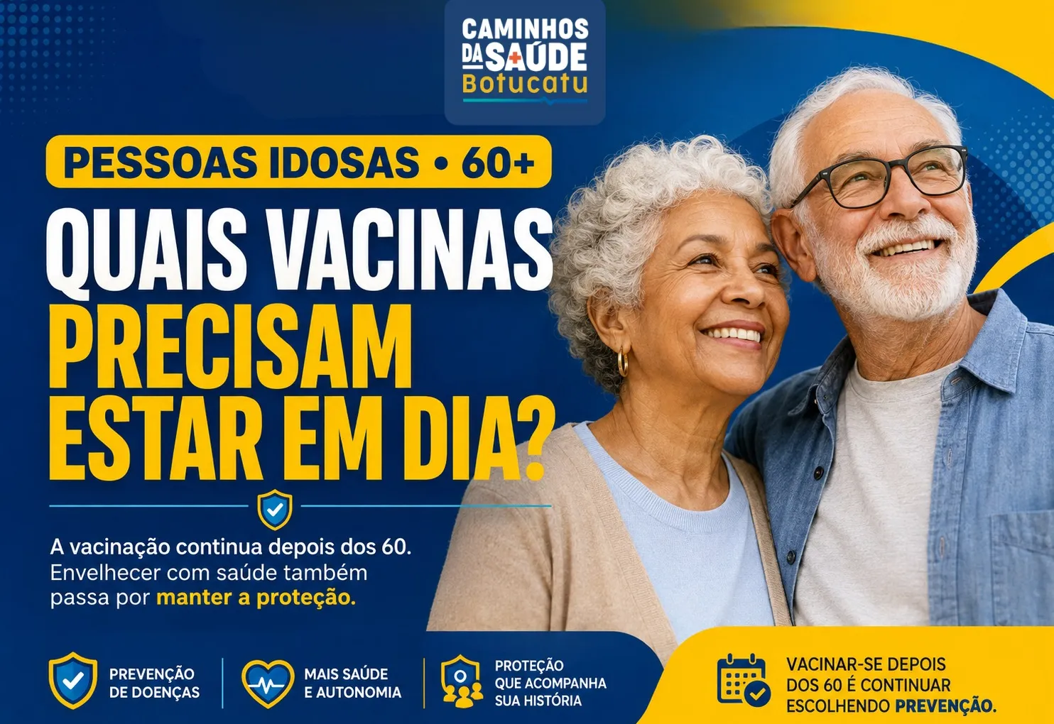 Caminhos da Saúde – Imunização: quais vacinas as pessoas idosas precisam manter em dia?
