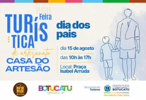 Feira Turística da Casa do Artesão celebra Dia dos Pais neste sábado, dia 15