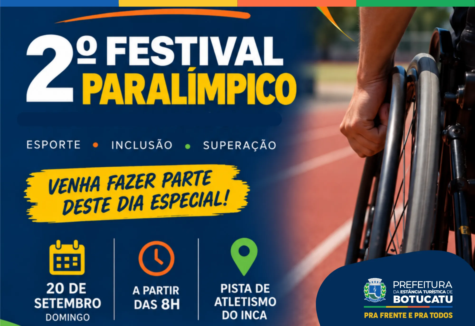Botucatu recebe 2º Festival Paralímpico no próximo domingo, 20
