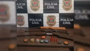 Homem é preso com armas e admite ter matado cachorro de vizinha em Itapetininga
