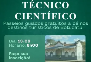 Passeio Guiado Técnico Científico será no domingo, dia 13