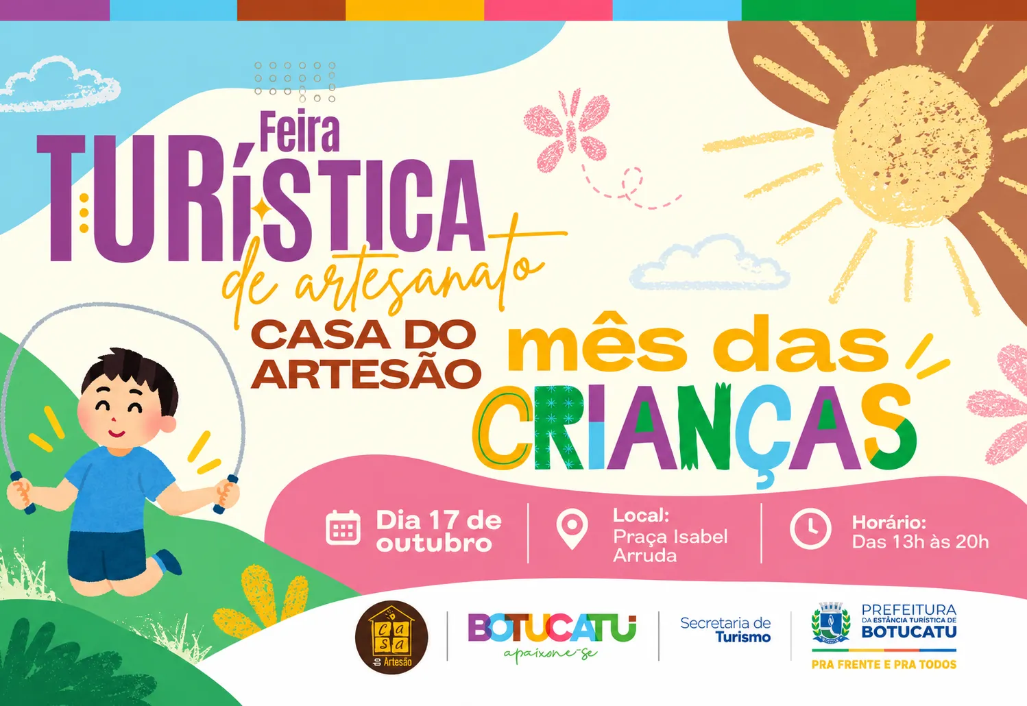 Prefeitura abre inscrições para expositores da Feira Turística do Mês das Crianças
