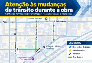 Obras de drenagem avançam na Rua Galvão Severino e exigem interdição temporária da Rua Tenente João Francisco até sexta-feira
