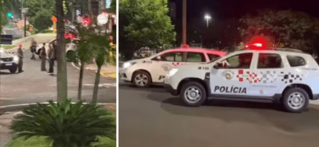 Motorista morre após desobedecer sinal de parada e apontar arma para viatura em Bauru — Foto: Facebook/rerprodução