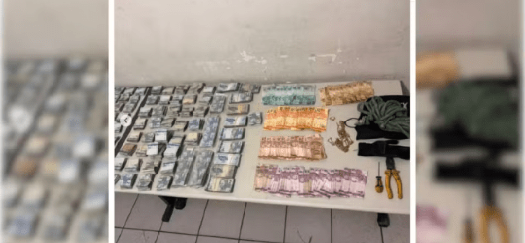 Polícia flagra furto em supermercado e prende suspeito com R$ 14 mil em Marília — Foto: Polícia Militar/Divulgação