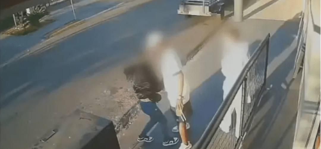 Homem é preso por suspeita de tentativa de estupro contra estudante de 12 anos em Bauru (Foto: Câmera de Segurança)